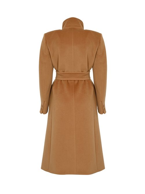 Cappotto doppiopetto Arezzo in lana Cammello MAX MARA STUDIO | 2526016012600002